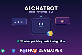 build ai chatbot, data analysis, and python web app