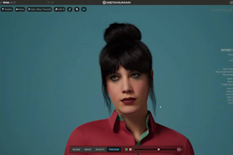 design 3d realistic custom unreal engine metahuman
