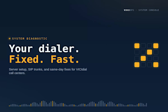 provide vicidial, voip, asterisk, freepbx, sip trunk and call center support