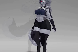 custom furry nsfw avatar, furry vrc avatar, furry vrchat avatar, vr character