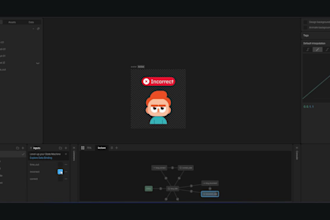 create character mascot rive, lottie animations web and app