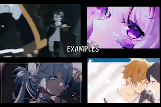 create aesthetic anime, manhwa, and gaming video edits
