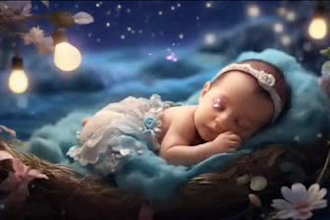 create lullaby music, bedtime kids baby sleeping music video