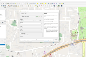 create professional qgis maps, buffer analysis, and site selection report