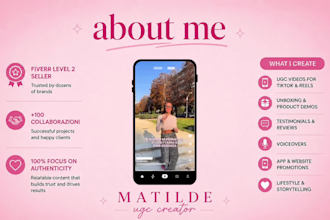 create high converting ugc videos in italian