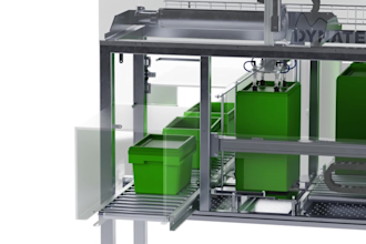 create realistic 3d industrial animation factory machine packaging line videos