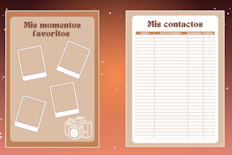design a printable agenda