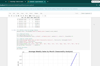 perform data analysis and machine learning in jupyter notebook