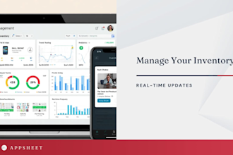 build a stock management app with appsheet automation, stock tracking app