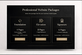 design a luxury conversion focused squarespace website