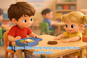 create cinematic ai storytelling, kids stories, kids narration video