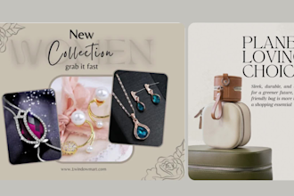 luxury social media post for fashion and beauty brands