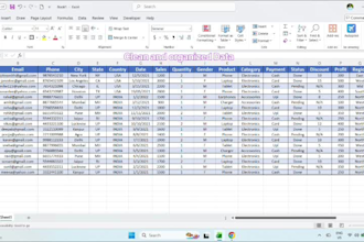 clean, format and merge excel data