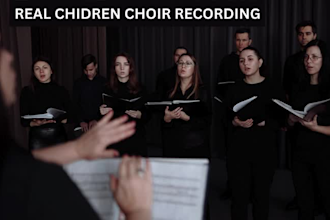 record a real children choir vocals or backing vocals for your song