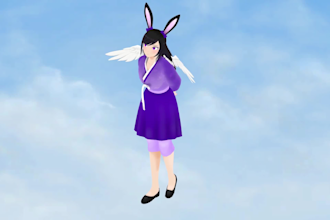 design vtuber model and rigging 2d anime live2d vtuber model for vtube studio
