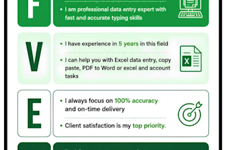 do PDF to excel data entry and excel typing specialist
