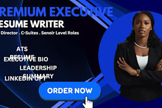 build your executive resume, bio and leadership summary
