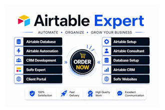 build airtable setup, airtable automation and softr webapp