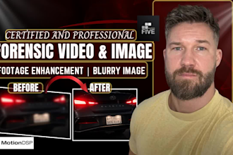 do forensic video enhancement, license plate detection, and cctv analysis