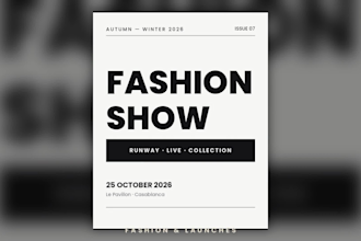 design eye catching event flyers and social media visuals