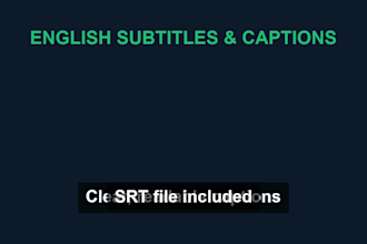 add english subtitles and captions to your video