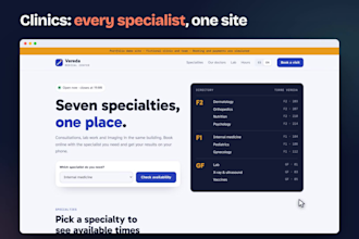create a medical website for doctors, nutritionists and clinics