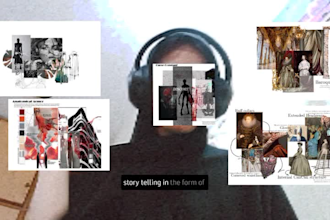 create aesthetic fashion moodboards