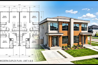 design premium duplex house plans with modern floor layouts