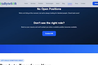 develop custom web application