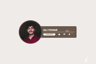 design custom animated youtube intro and outro videos