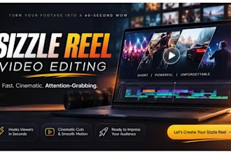 sizzle reel video editor, adobe fast paced sizzle reel demo reel