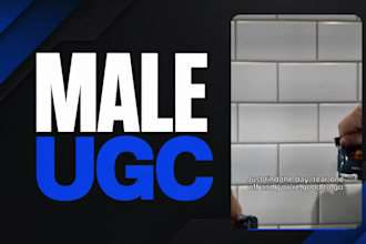 create authentic male ugc video ads