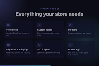 build your shopify store and turn it into a mobile app