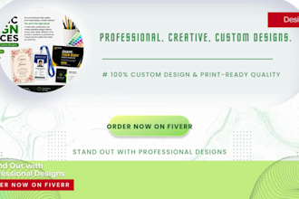 design a professional branding and print materials