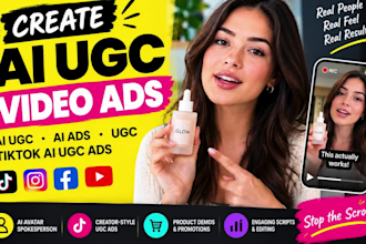 create ai ugc video ads, ai ugc, ai ads, ugc, tiktok ai ugc ads