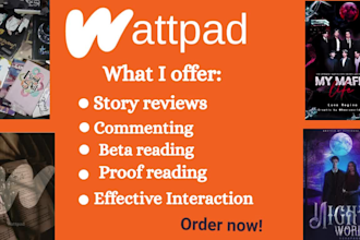 review read comment interact ao3 wattpad inkitt royal roads fanfic romance story