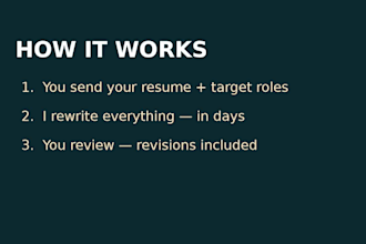 rewrite your resume and linkedin profile to win interviews