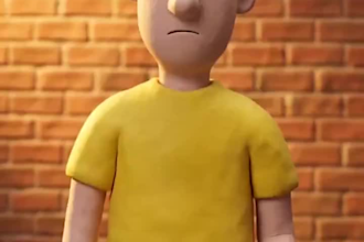 make 3d ai claymation logo animation video cartoon pixar style stop motion