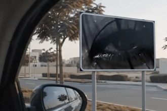 replace screens and signs with motion tracking
