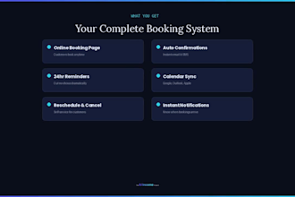 create an automated booking and scheduling system that optimises your diary