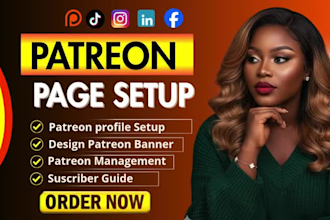 set up and optimize your patreon page professionally