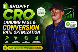 do shopify cro, landing page and conversion rate optimization