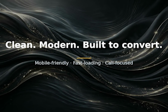 design a modern mobile friendly small business website