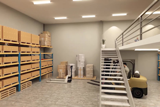 create 3d logistics warehouse animation industrial facility visualisation