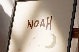 create a custom baby name animal nursery wall art printable