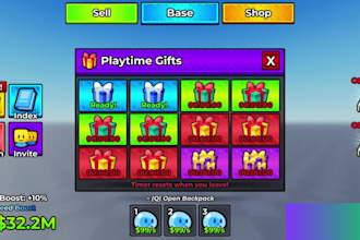 design a modern roblox ui gui and menu for your game