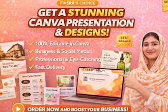 design editable canva presentation slides professionally