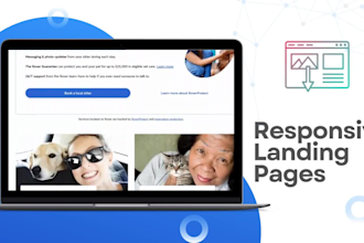 design and develop web pages, landing page portfolios HTML