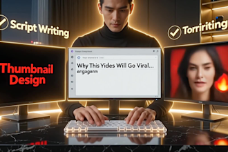write scripts and design thumbnails