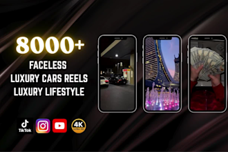 provide 8000 luxury lifestyle and car videos